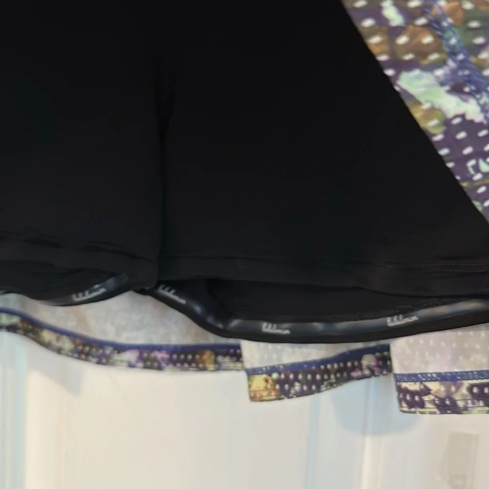 Women’s Lululemon Pace Rival Skort II Black and Multicolor Size 8